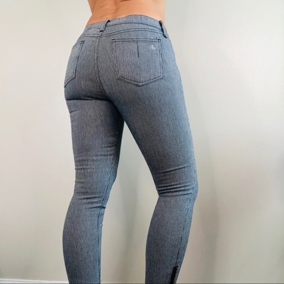 Rag and Bone RBW 23 Moto pinstripe Jeans - Picture 7 of 13